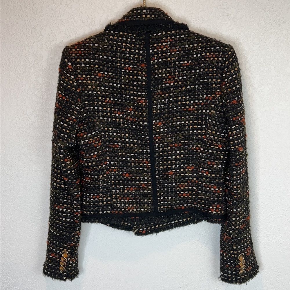 Veronica Beard Nalani Tweed Jacket - Earth, New Size 2 - Gem